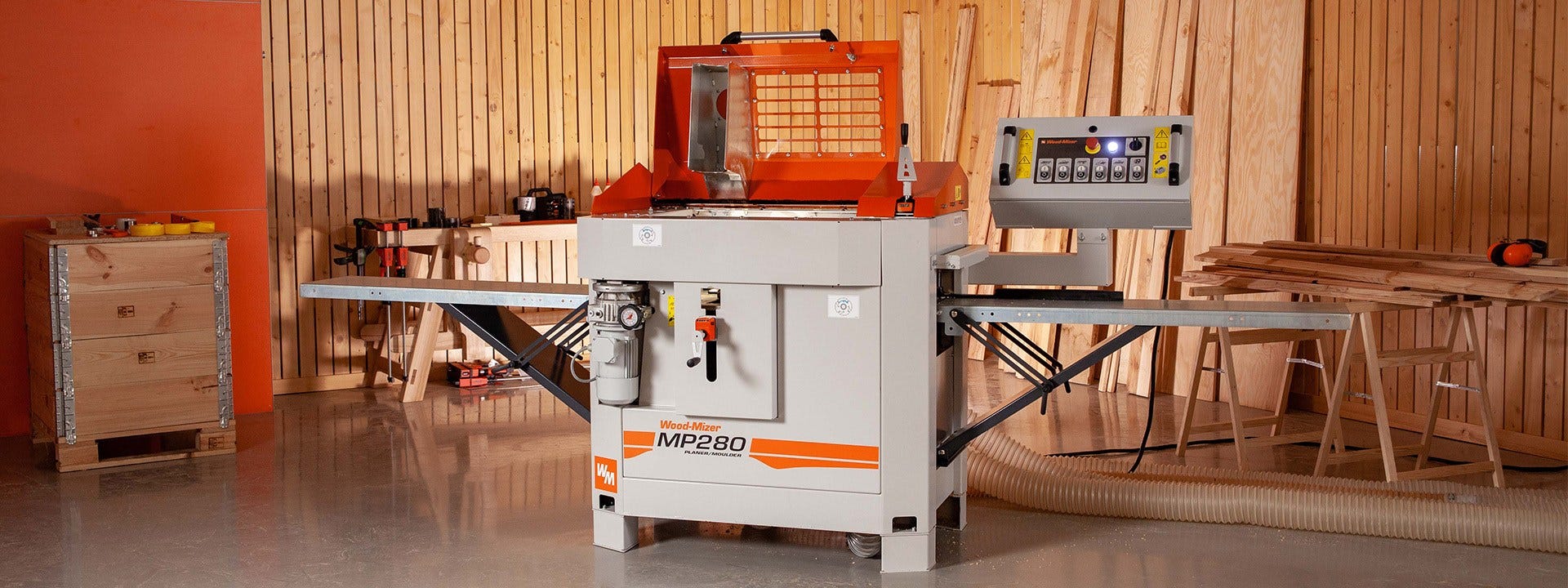 Wood-Mizer представя нова четиристранна рендосваща/профилираща машина MP280
