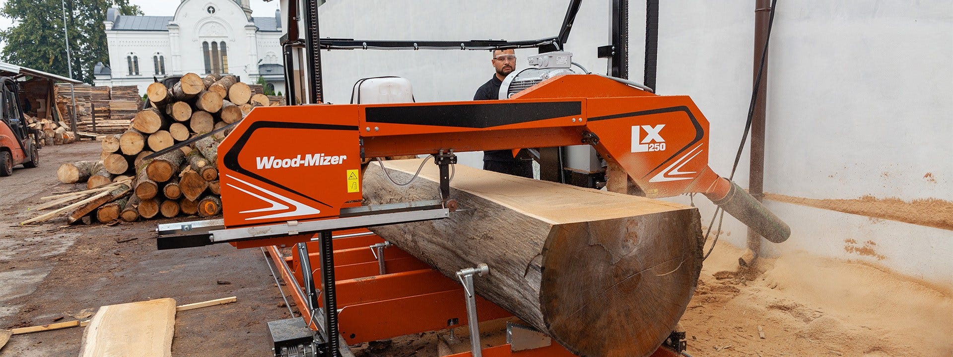 Банцигът Wood-Mizer LX250 създава конкурентно предимство за дървообработваща компания в Полша